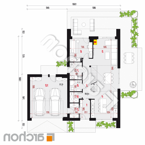 Dom w jaskrzynach 3 (G2E) | rzut parteru