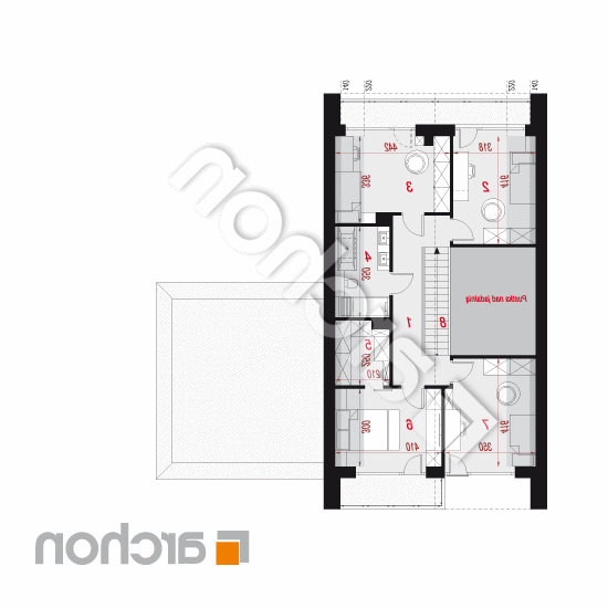 Dom w jaskrzynach 3 (G2E) | rzut poddasza