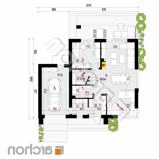 Willa Gracja (GE) | rzut parteru