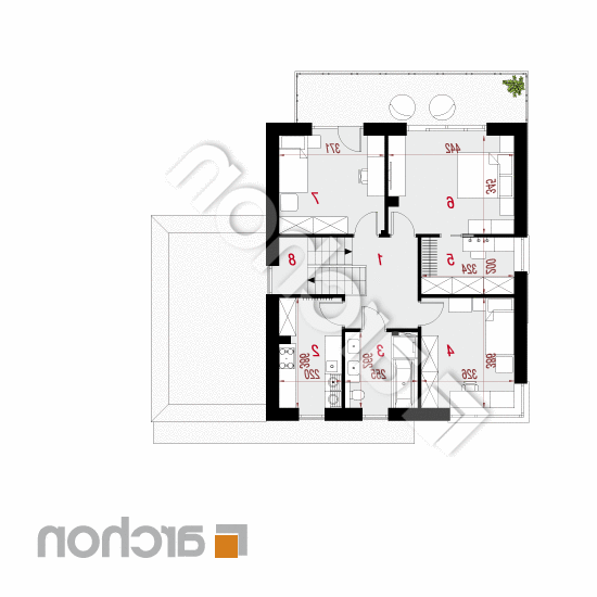 Willa Gracja (GE) | rzut piętra