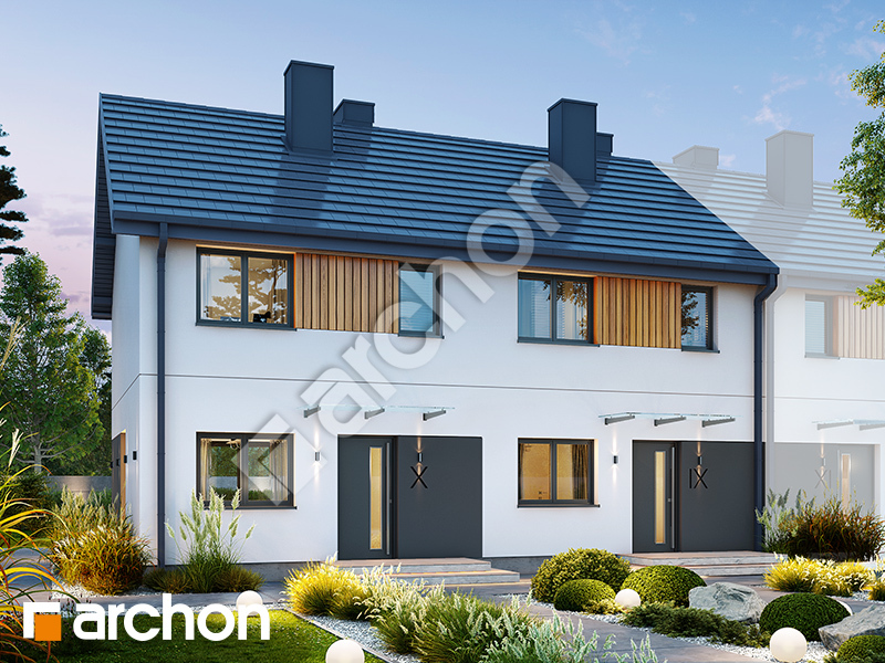 Dom w modrakach 4 (R2BA) - wizualizacja 1