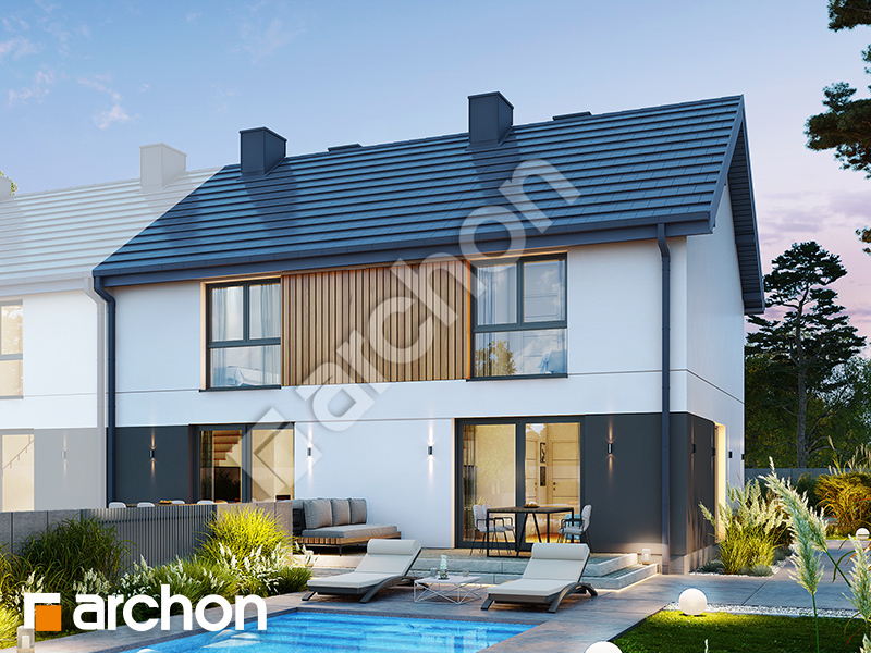 Dom w modrakach 4 (R2BA) - wizualizacja 2