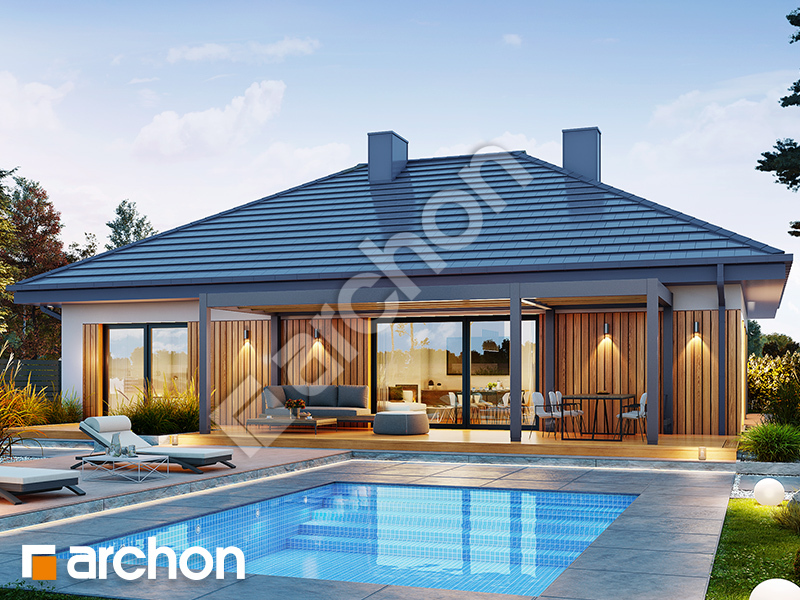 Dom w cieszyniankach 17 (GA) - wizualizacja 2