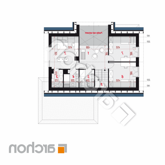Dom w wiśniach 4 (G2E) | rzut poddasza