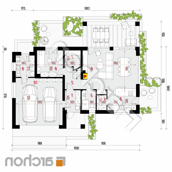 Dom w afaskach 3 (G2AE) | rzut parteru