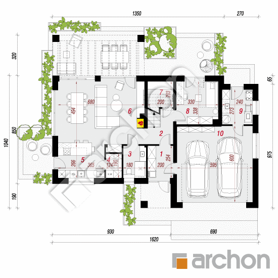 Dom w afaskach 3 (G2AE) | rzut parteru