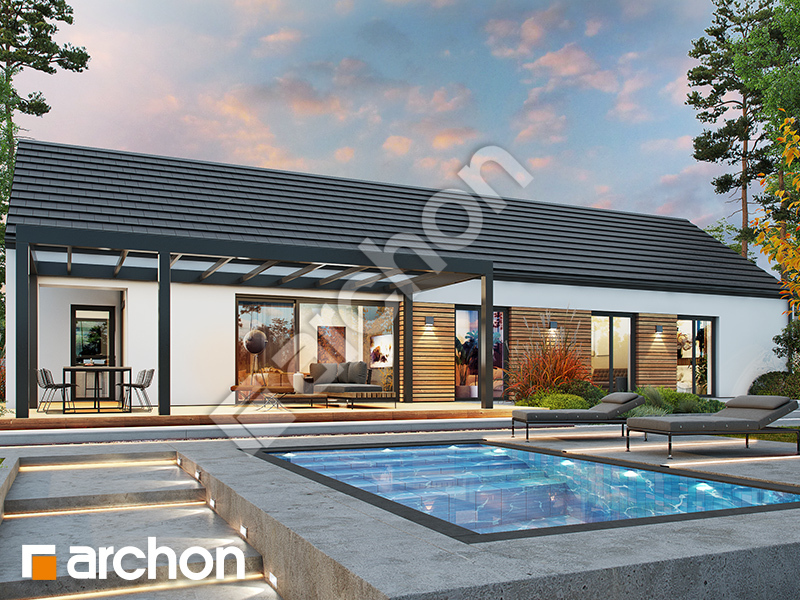 Dom w kosaćcach 49 (G2E) OZE - wizualizacja 2