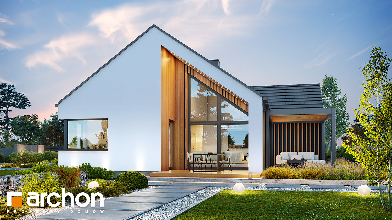 Dom w kosaćcach 53 (E) - stylizacja 1