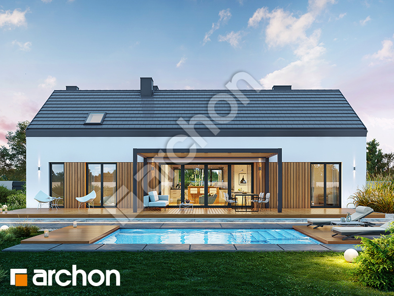 Dom w modrzewiach 11 - wizualizacja 1