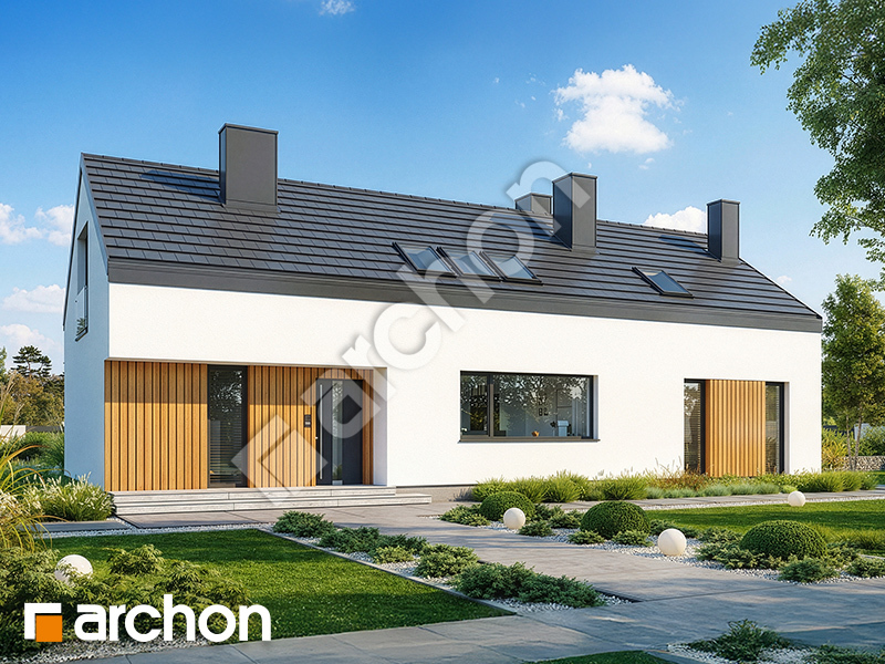 Dom w modrzewiach 11 - wizualizacja 2