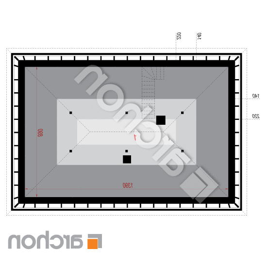 Dom w tymotkach 2 (E) | rzut poddasza