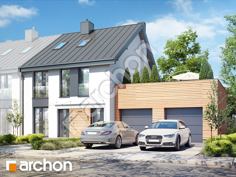 Dom w bratkach 15 (R2B) ver.2 - wizualizacja 1