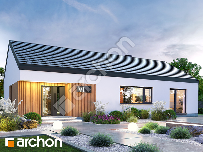 Dom w modrzewiach 8 (E) - wizualizacja 1