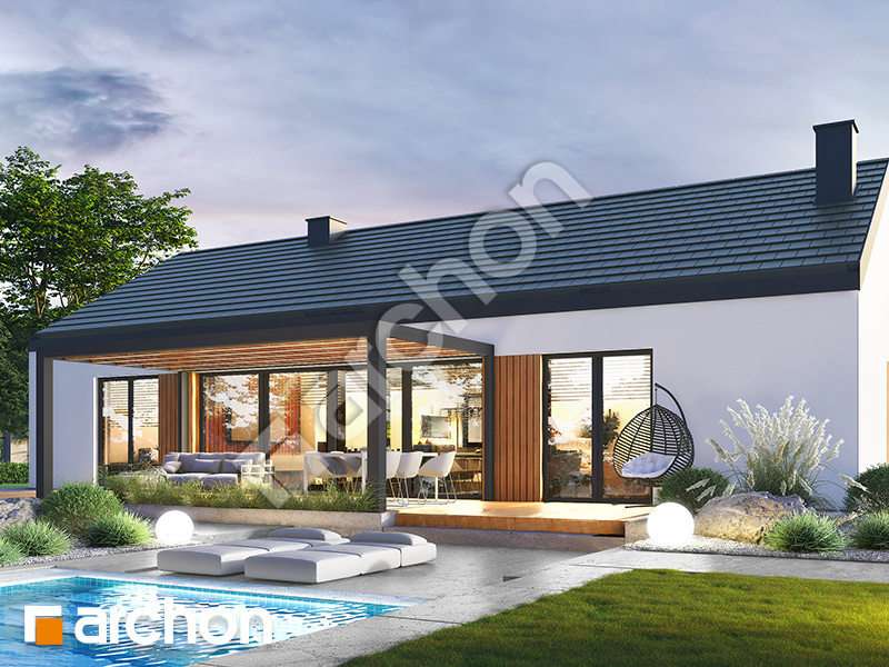 Dom w modrzewiach 8 (E) - wizualizacja 2