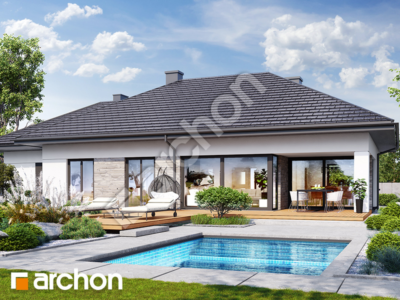 Dom w przebiśniegach 24 (G) - wizualizacja 2