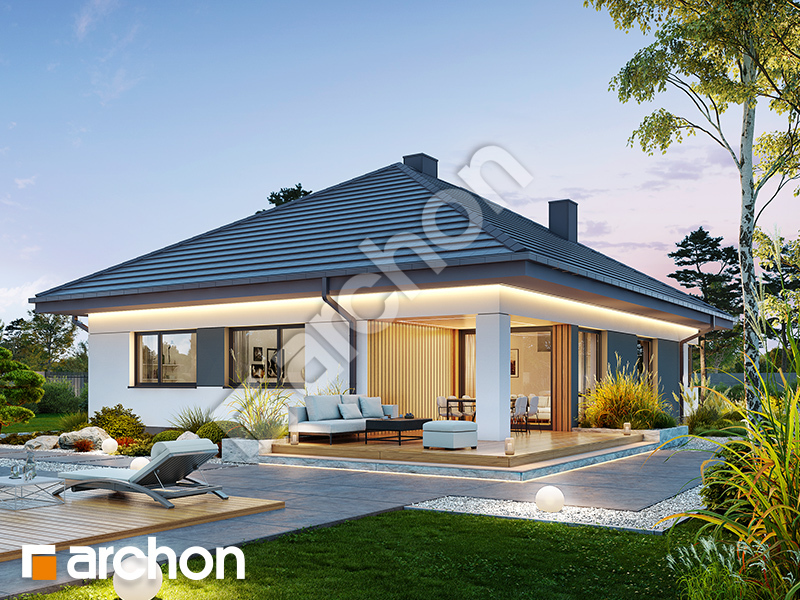 Dom w renklodach 20 (A) - wizualizacja 2