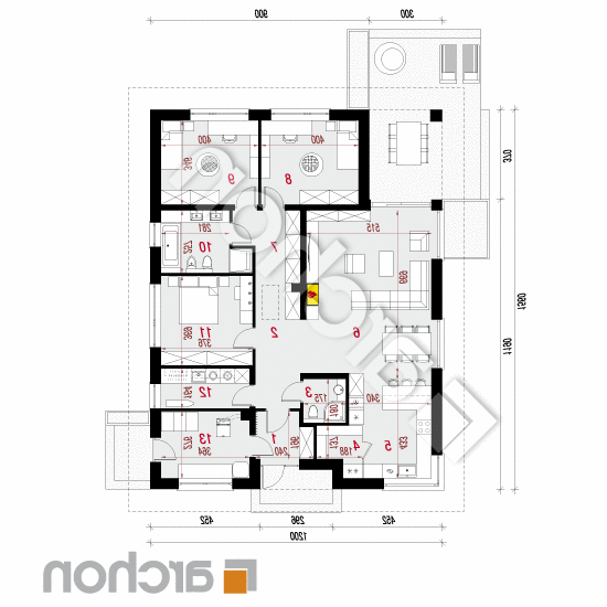 Dom w renklodach 20 (A) | rzut parteru