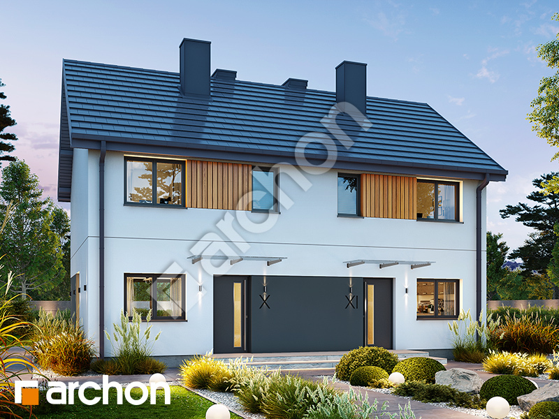 Dom w modrakach 4 (R2) - wizualizacja 1