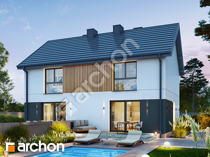 Dom w modrakach 4 (R2) - wizualizacja 2