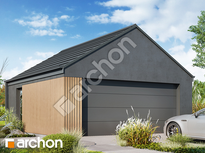 Garaż 2-stanowiskowy G42 - wizualizacja 1