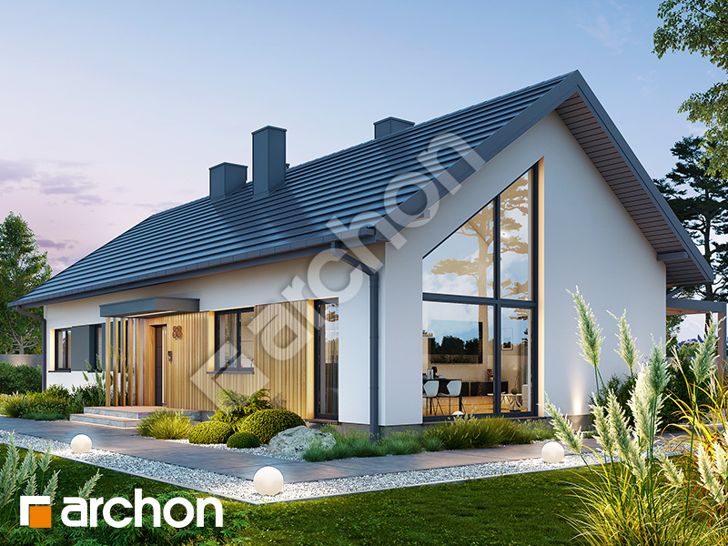 Dom w kosaćcach 52 - wizualizacja 2