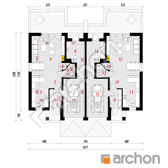 Dom pod agawami 3 (R2) ver.2 | rzut parteru
