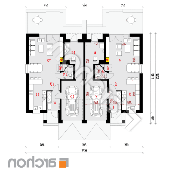 Dom pod agawami 3 (R2) ver.2 | rzut parteru