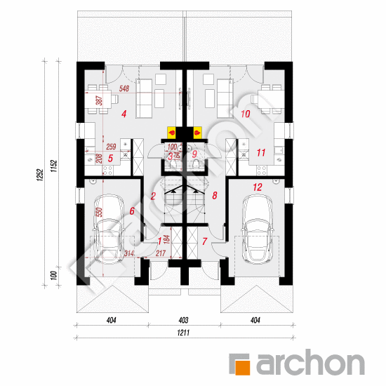 Dom w riveach 5 (GR2) ver.2 | rzut parteru