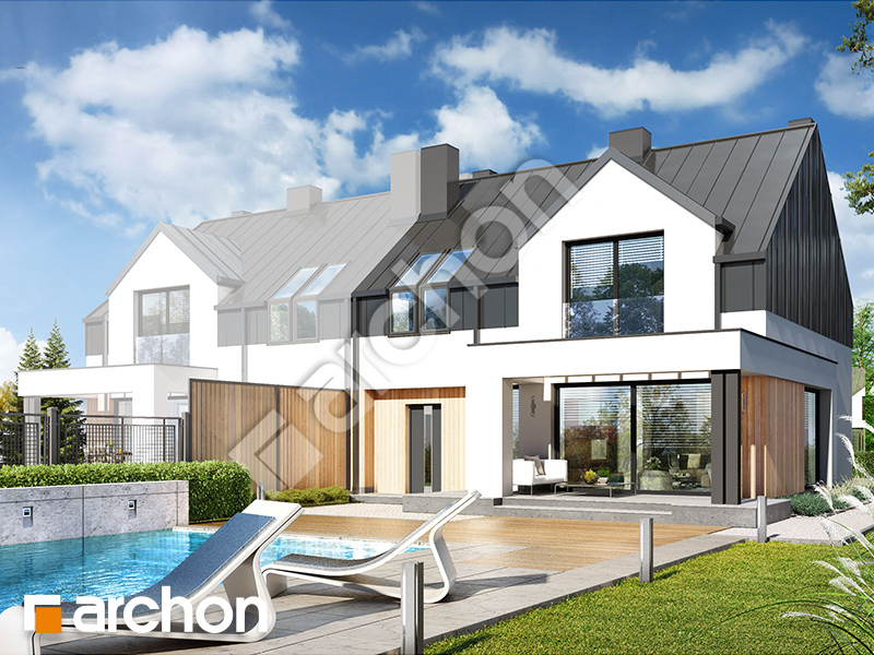 Dom w gunnerach 2 (B) ver.2 - wizualizacja 2