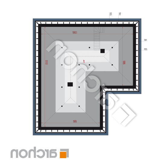 Dom w tymotkach 2 (G2E) | rzut poddasza