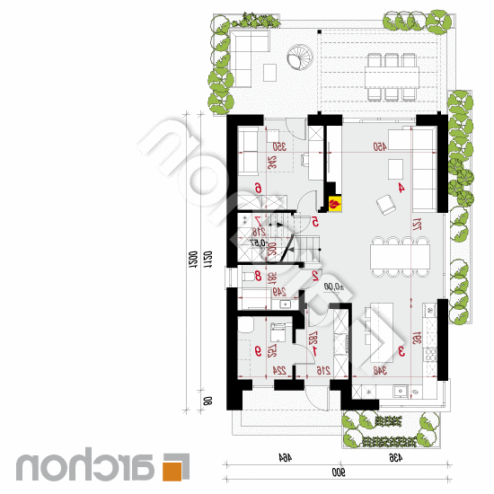 Dom w anyżku 10 | rzut parteru