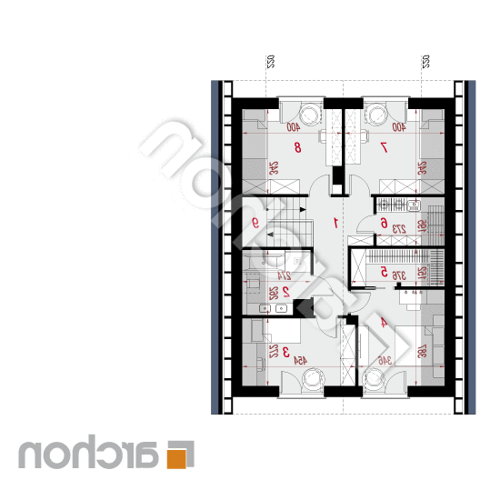 Dom w anyżku 10 | rzut poddasza