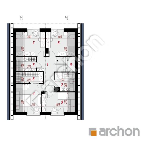 Dom w anyżku 10 | rzut poddasza