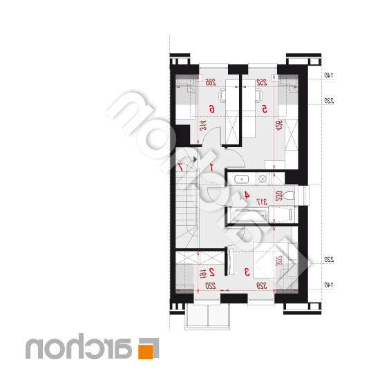 Dom w riveach 16 (GB) ver.2 | rzut poddasza