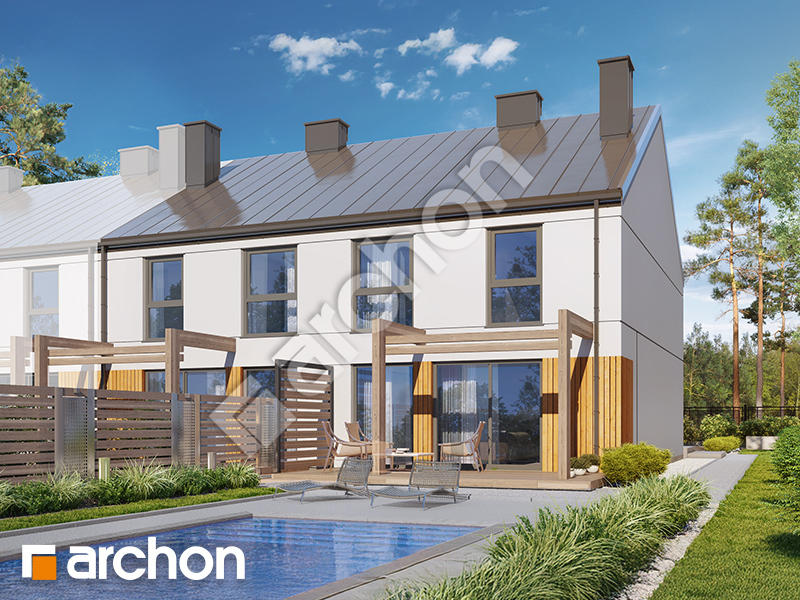 Dom pod miłorzębem 12 (GR2BA) ver.2 - wizualizacja 2