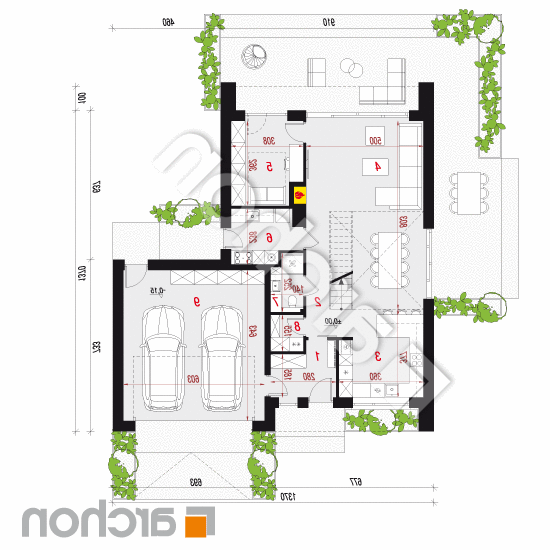 Dom w sanwitaliach 2 (G2E) | rzut parteru