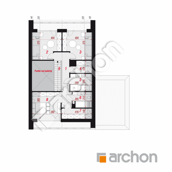 Dom w sanwitaliach 2 (G2E) | rzut poddasza