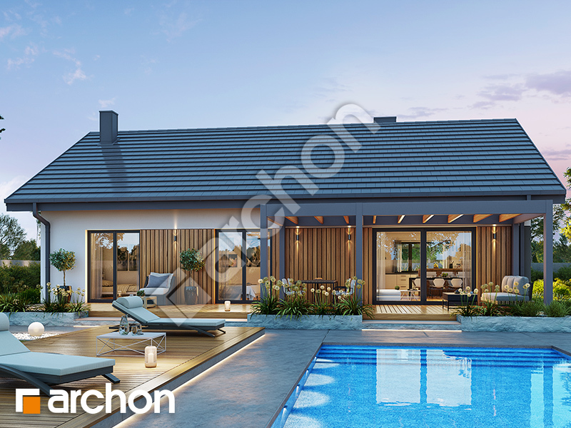 Dom w lipiennikach 6 (GA) - wizualizacja 2