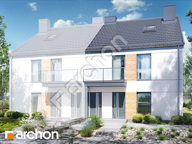 Dom w bratkach 2 (R2B) ver.3 - wizualizacja 1