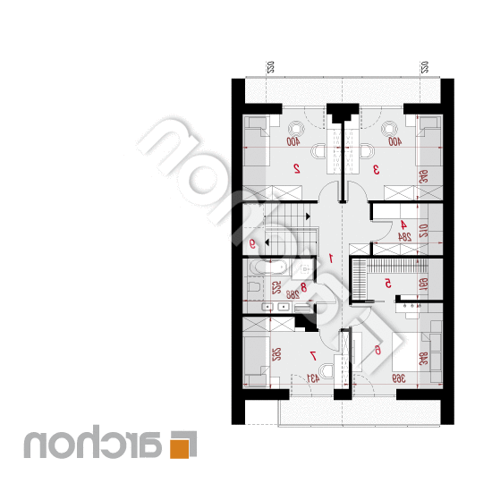 Dom w anyżku 11 (E) | rzut poddasza