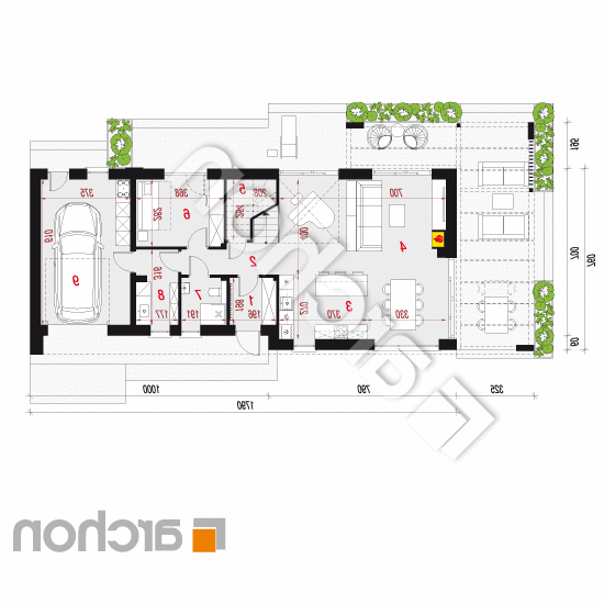 Dom w heliotropach 3 (GE) | rzut parteru