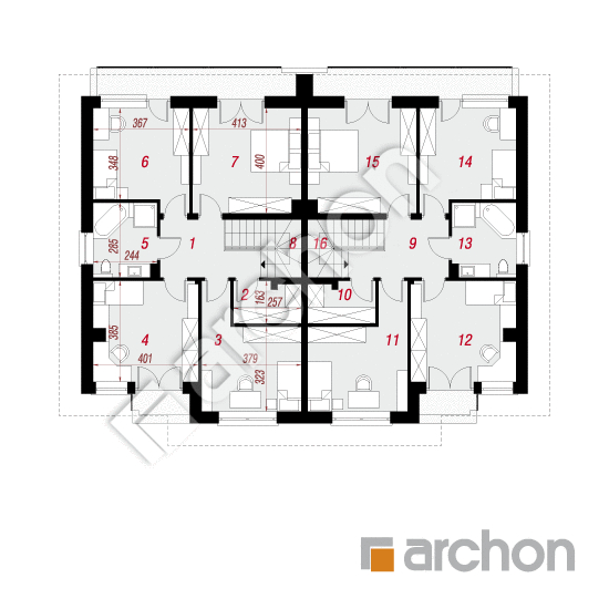 Willa Julia 4 (R2) ver.2 | rzut piętra