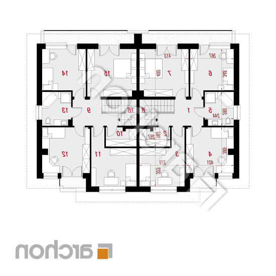 Willa Julia 4 (R2) ver.2 | rzut piętra