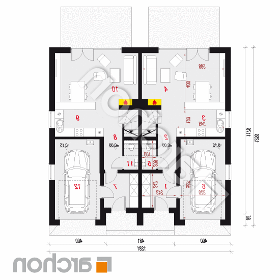 Dom pod miłorzębem 7 (GR2) ver.2 | rzut parteru