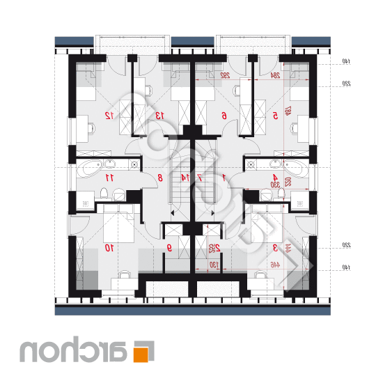 Dom pod miłorzębem 7 (GR2) ver.2 | rzut poddasza