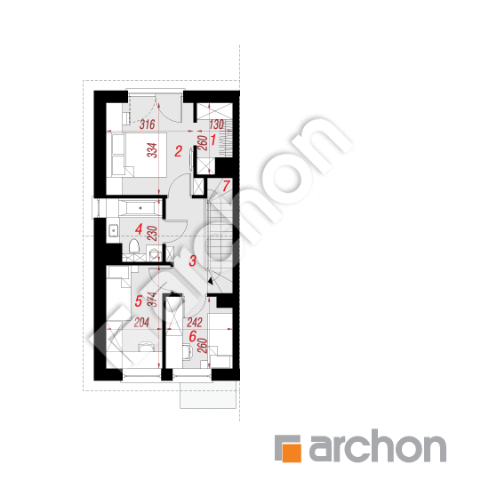 Dom w riveach 4 (B) ver.2 | rzut poddasza