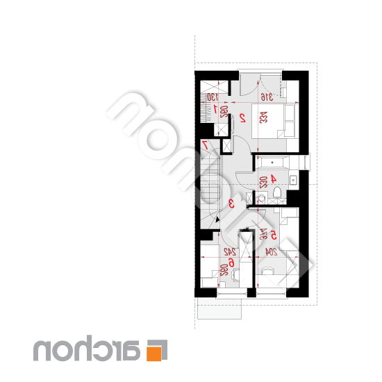 Dom w riveach 4 (B) ver.2 | rzut poddasza