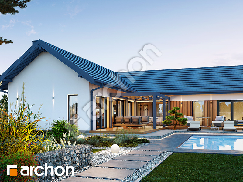 Dom w dalbergiach (E) - wizualizacja 2